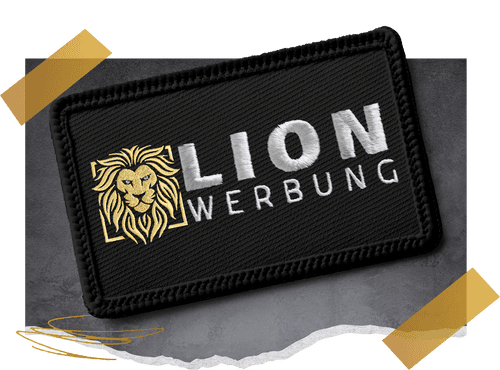 Bestickte Patches und Aufnäher von Lion Werbe GmbH für individuelle Designs.