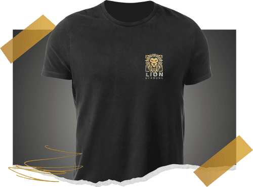 T-Shirts mit individueller Stickerei von Lion Werbe GmbH, geeignet für Events und Teams.