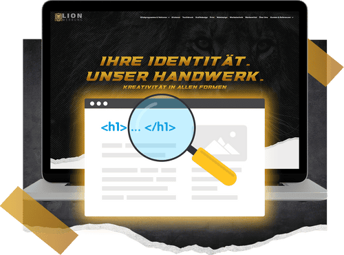 Visuelle Hierarchie & Typografie Webdesign | Lion Werbe GmbH
